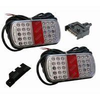 LED Trailer Tail Lights Kit Stop Tail Indicator ADR Approved Submersible 10-30v