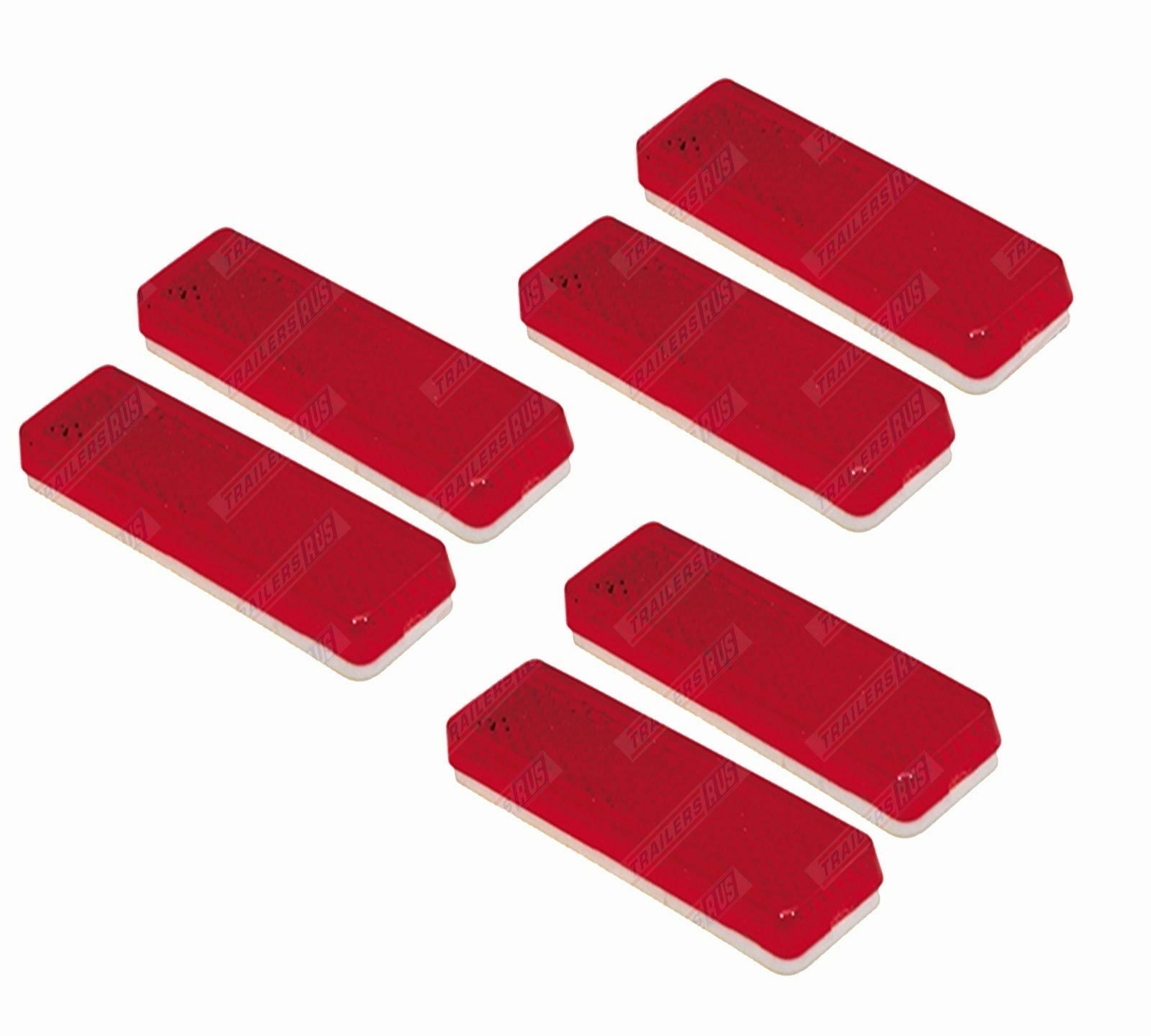 REAR RED ROUND STICK ON SELF ADHESIVE REFLECTOR 60mm CAR