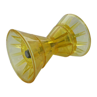 4'' Inch Poly Bow Roller Assembly with End Caps and Bolt Yellow To suit Dunbier Trailer