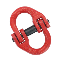10mm 3.15t Red Hammerlock Chain Connector Joiner Chain Shackle Grade 80 Alloy Steel 