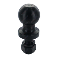 3.5 Ton 50mm Black Tow Ball 7/8" 50mm Shank ARK #TB35BB