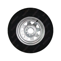 Rim and Tyre 13" Multi Fit Ford and Holden HT Galvanised 165R13LT Tyre Caravan Box Camper Boat Trailer