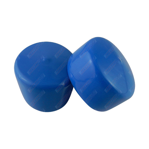 Trailer Bearing Buddy Protector Caps Blue PVC Set of 2 - TRU